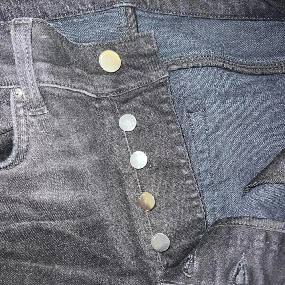 Amiri Black Denim Distressed Ripped Jeans Size 32 - Picture 7 of 8